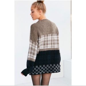 Urban Outfitters Gunner plaid pullover wool sweater